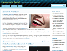 Tablet Screenshot of clareamentodental.com